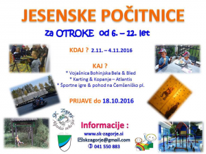 Jesenske počitnice